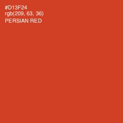 #D13F24 - Persian Red Color Image